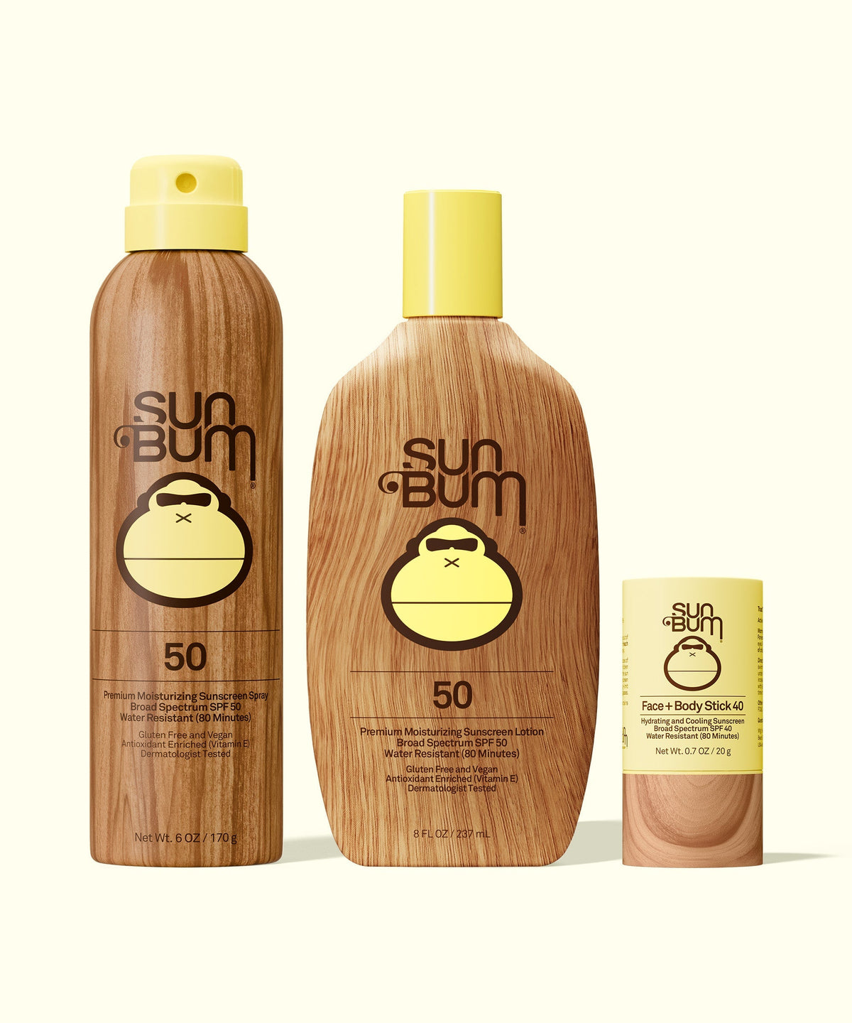 SPF 50 Spray + Lotion + Face and Body Stick 40 Bundle Z8